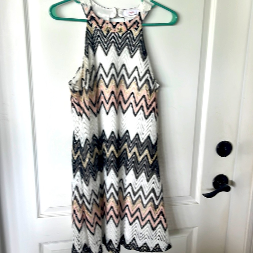Candies geometric multicolor tank racerback dress. Medium - Picture 1 of 4
